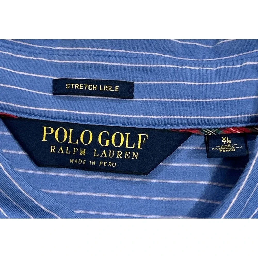 Mens POLO GOLF RALPH LAUREN GOLF Shirt Stretch‎ LISLE Sz XL ⛳️